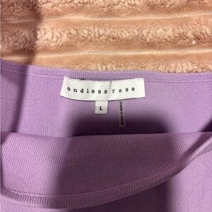 Endless Rose Purple Blouse with Puff Sleeves
